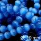 Preview: Cateye Perlen, Glasperlen, blau,10 mm, 1 Strang