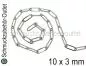 Preview: Edelstahl Gliederkette „paper clip“ (10x3 mm), Meterware