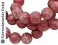 Preview: Jaspis Perlen rot-rosa (ca. Ø: 6 mm), 1 Strang