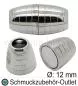 Mobile Preview: Magnetverschluss, oval, rhodiniert, 22x12 mm/Loch Ø: 5.5 mm, 1 Stück