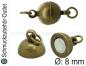 Preview: Magnetverschlüsse, nickelfrei, bronzefarben, Ø: 8 mm, 1 Stück Preview: Magnetverschlüsse, nickelfrei, bronzefarben, Ø: 8 mm, 1 Stück