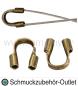Preview: Schmuck Drahtschützer bronzefarben (für 0.45 mm Drahtstärke), 50 Stück