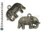 Preview: Schmuckanhänger Elefant bronzefarben nickelfrei (19 x 28 mm), 1 Stück