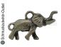 Preview: Schmuckanhänger Elefant bronzefarben nickelfrei (13,5 x 24 mm), 1 Stück