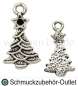 Preview: Schmuckanhänger, Tannenbaum, 20x10 mm, 1 Stück