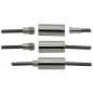 Preview: Schraubverschlüsse 3-Teile Set rhodiniert (12.5x4 mm), 1 Stück Preview: Schraubverschlüsse 3-Teile Set rhodiniert (12.5x4 mm), 1 Stück