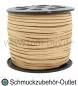 Preview: Flaches Band, Wildlederoptik, beige, 3 x 1.5 mm, 1 Meter