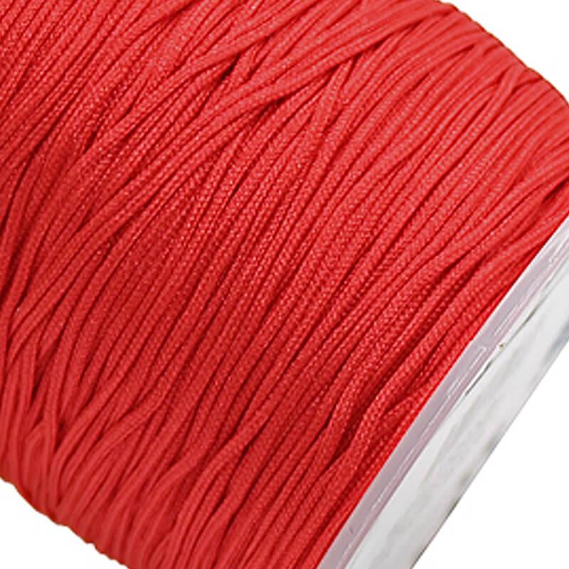 Textilband rot (1 mm), Meterware