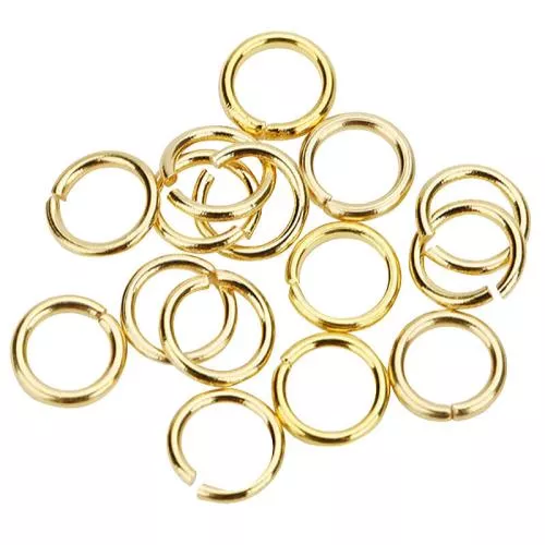 Edelstahl Biegeringe goldfarben (Ø: 4 x 0,7 mm), 20 Stück