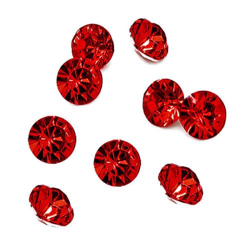 Chatons rot Kegel Acryl (Ø: 6 mm), 10 Stück