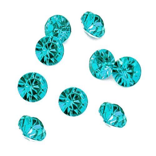 Chatons türkis Kegel Acryl (Ø: 4 mm) 25 Stück