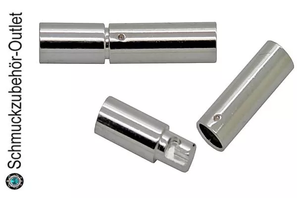 Edelstahl Bajonettverschluss mit Drehsicherung (Einklebeloch Ø: 1,2 mm), 1 Stück