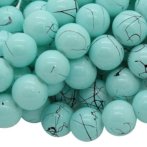 Glasperlen Jade rund (Ø: 8 mm), 1 Strang