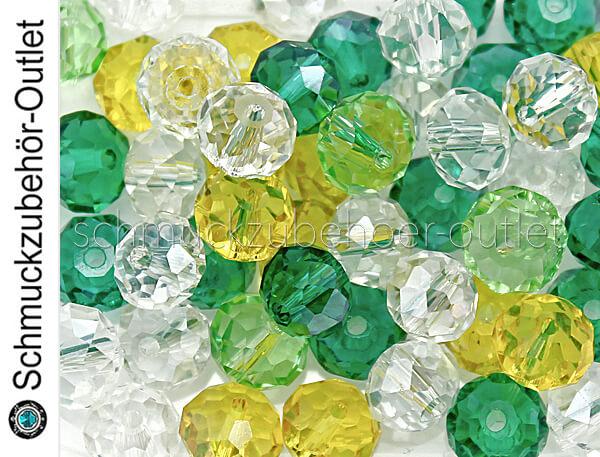 Glasschliffperlen bunt ca. Ø: 8 mm (Farbe auswählen), 50 Stück