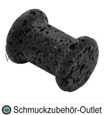 Lava, Spulenform, schwarz, Ø: 25x18 mm, 5 Stück