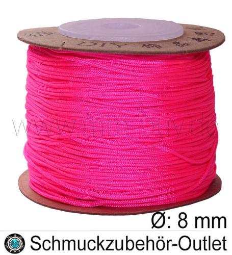 Makramee-Garn, Nylon, pink, 0.8 mm, Meterware