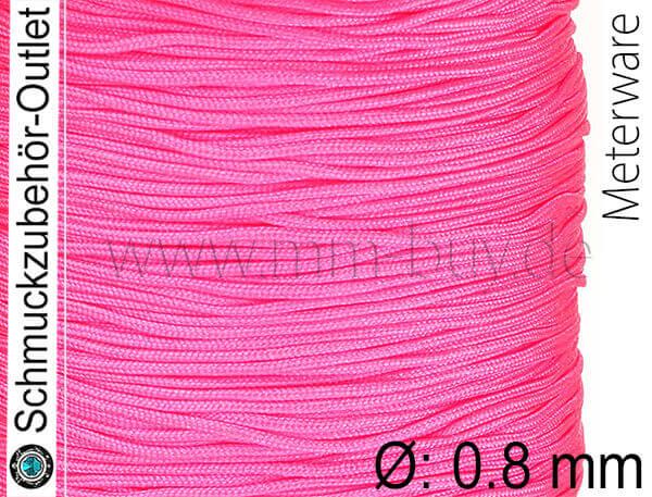 Schmuckband, Ø: 0.8 mm, pink, Meterware