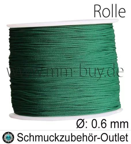 Nylonband, tannengrün, Ø: ca. 0.6 mm, 120 Meter (Spule)
