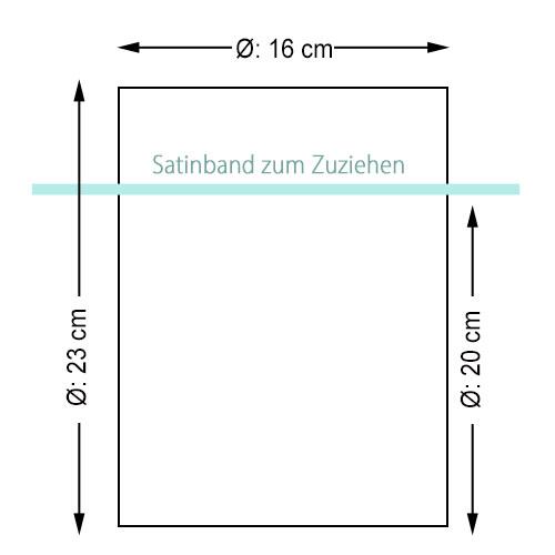 Organzabeutel, weiß, 23x16 cm, 5 Stück