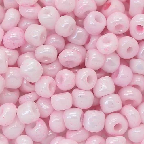 Rocailles babyrosa opak-poliert (4 mm - 6/0), 25 g