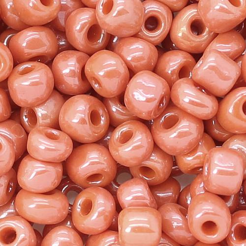 Rocailles calypso-rot opak-poliert (4 mm - 6/0), 25 g