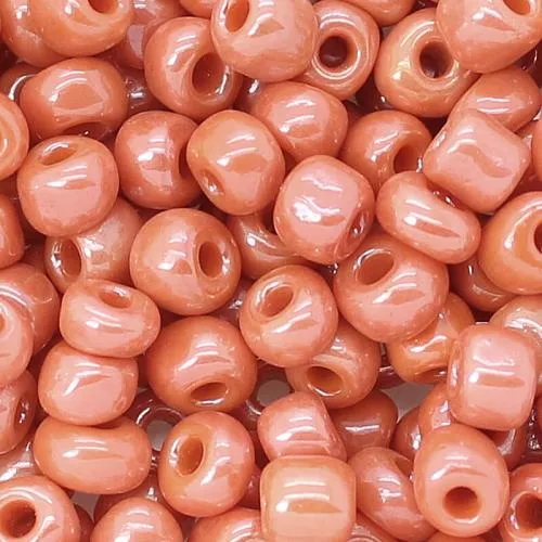 Rocailles calypso-rot opak-poliert (4 mm - 6/0), 25 g