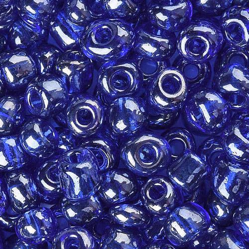 Rocailles dunkelblau transparent (4 mm - 6/0), 25 g