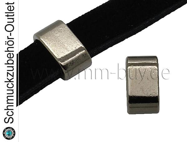 Sliderperlen, nickelfrei, schwarz-oxidiert, 1 Stück