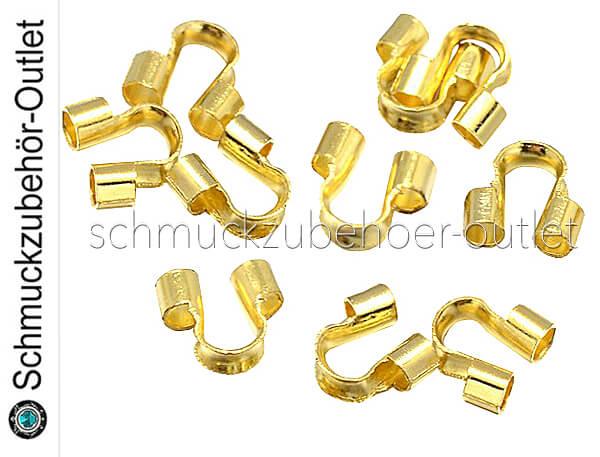 Schmuck Drahtschützer goldfarben (für 1.4 mm Drahtstärke), 25 Stück