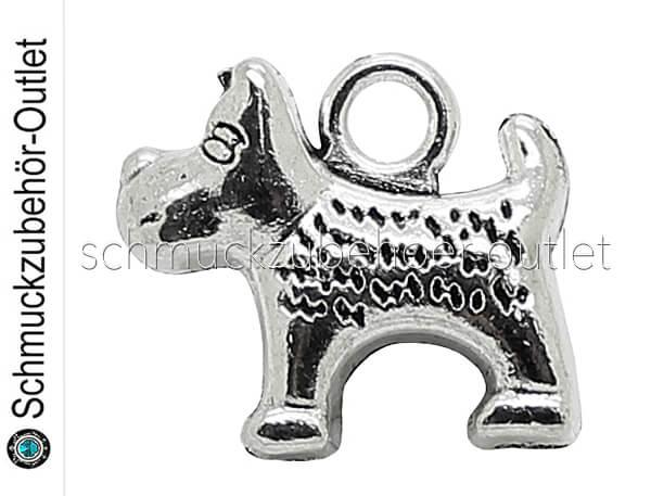 Schmuckanhänger Hund „Havaneser“ (12,5 x 14 mm), 1 Stück