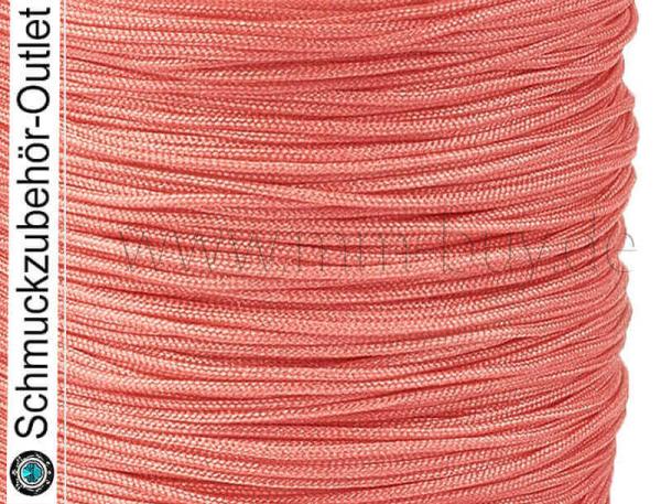 Textilband, Ø: 0.8 mm, Pfirsich, 1 Rolle (45 Meter)