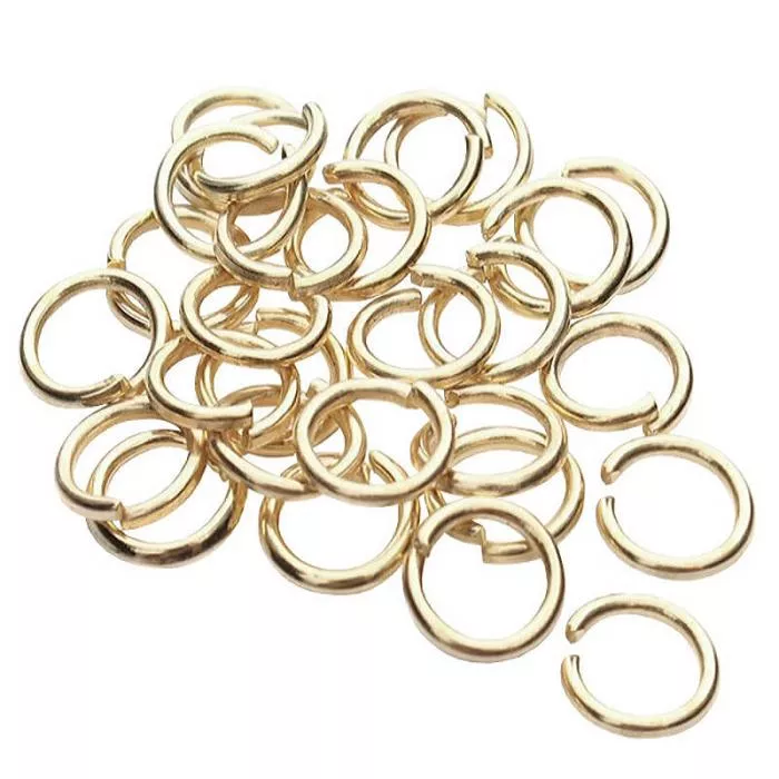 Biegeringe altgoldfarben (Ø: 4 x 0,7 mm), 100 Stück Biegeringe altgoldfarben (Ø: 4 x 0,7 mm), 100 Stück