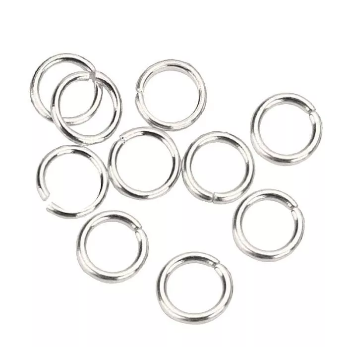Edelstahl Biegeringe silber (Ø: 4 x 0.8 mm), 20 Stück Edelstahl Biegeringe silber (Ø: 4 x 0.8 mm), 20 Stück