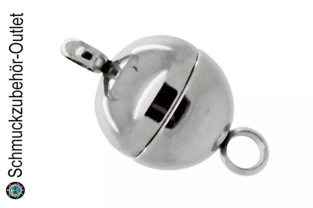 Edelstahl Magnetverschlüsse rund (Ø: 6 mm), 1 Stück