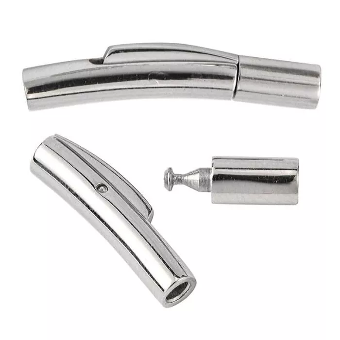 Edelstahl Verschluss Bajonett (23 x 3.8 mm, Innenloch: 2,8 ~ 3 mm), 1 Stück Edelstahl Verschluss Bajonett (23 x 3.8 mm, Innenloch: 2,8 ~ 3 mm), 1 Stück