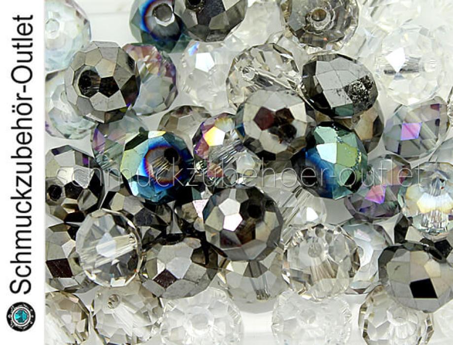 Glasschliffperlen bunt ca. Ø: 8 mm (Farbe auswählen), 50 Stück