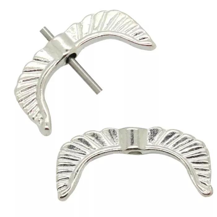 Zwischenperlen Flügel silber (18x9mm), 1 Stück Zwischenperlen Flügel silber (18x9mm), 1 Stück