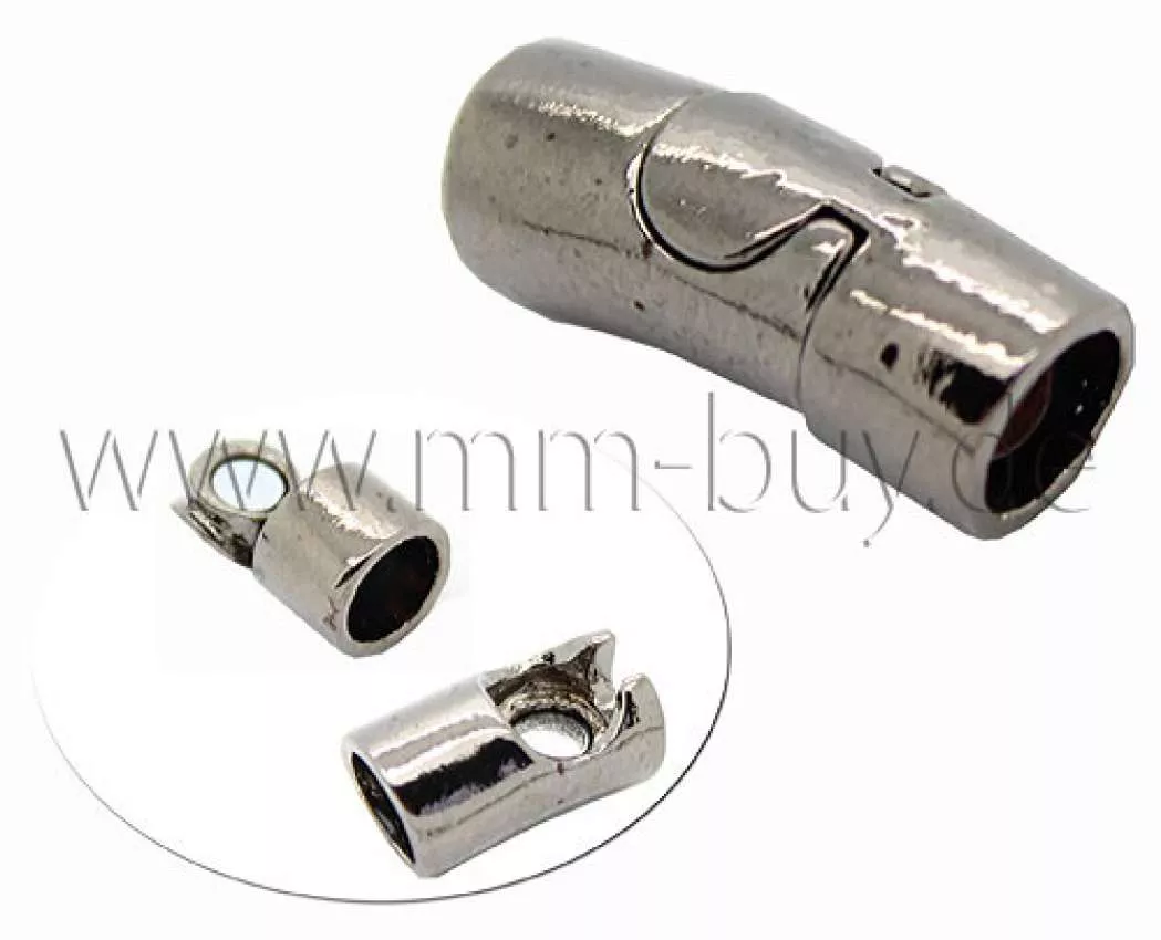 Magnetverschluss für Armbad, Farbe: schwarz, Loch: 6 mm, 1 Stück