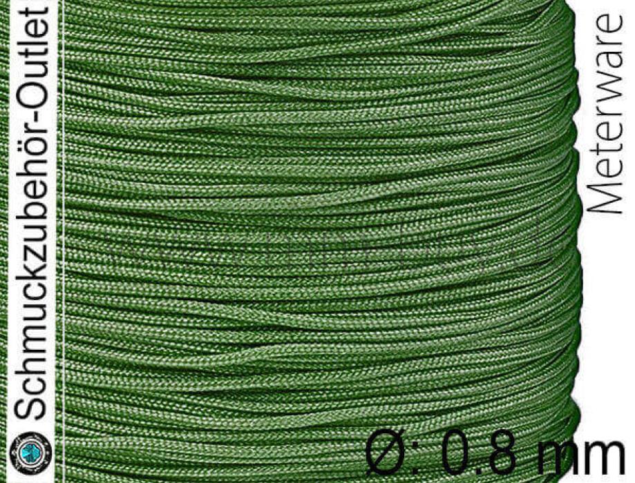 Schmuckband, Ø: 0.8 mm, grün, Meterware