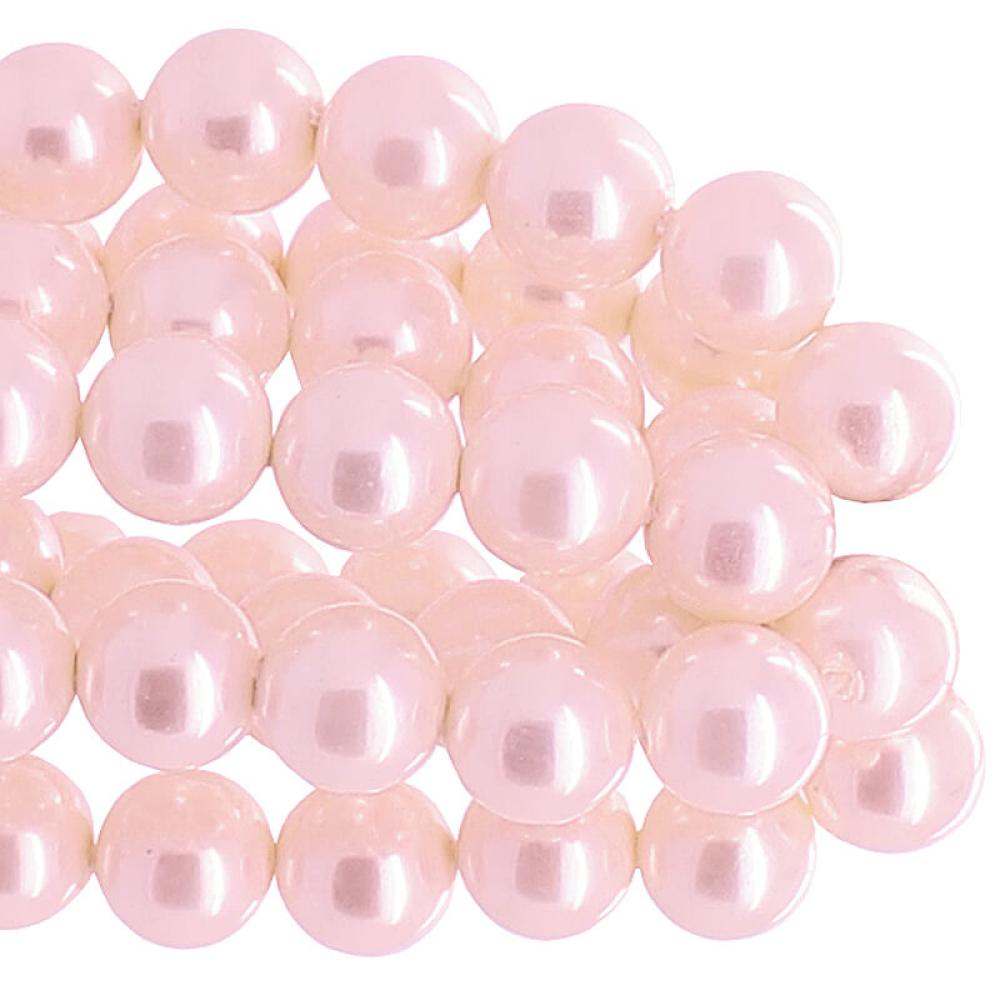 Muschelperlen in Rosa, rund, 10 mm