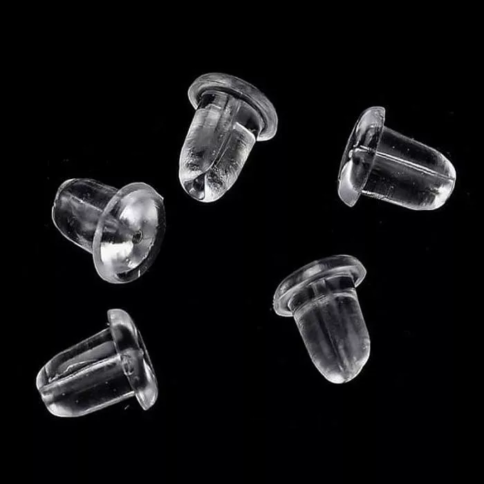 Ohrstopper Kunststoff (5x4,5 mm), 30 Stück Ohrstopper Kunststoff (5x4,5 mm), 30 Stück