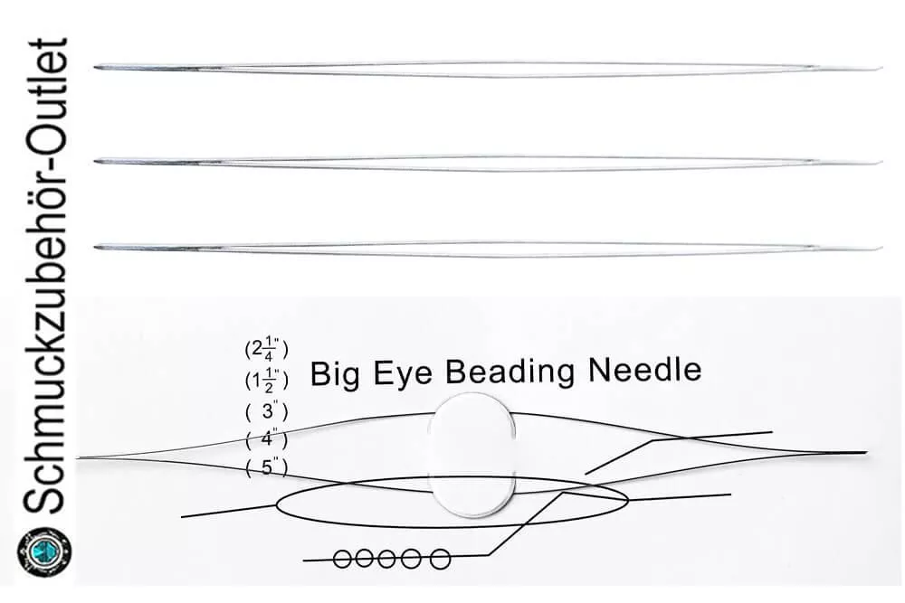 Edelstahl Big-Eye-Nadel (10 cm), 1 Stück
