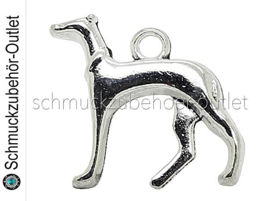 Schmuckanhänger Hund „Hart Polski“ (18 x 22 mm), 1 Stück