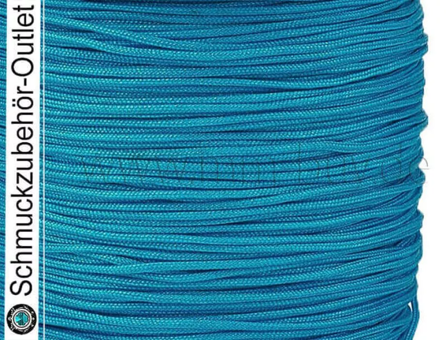 Textilband, Ø: 0.8 mm, blau, 1 Rolle (45 Meter)