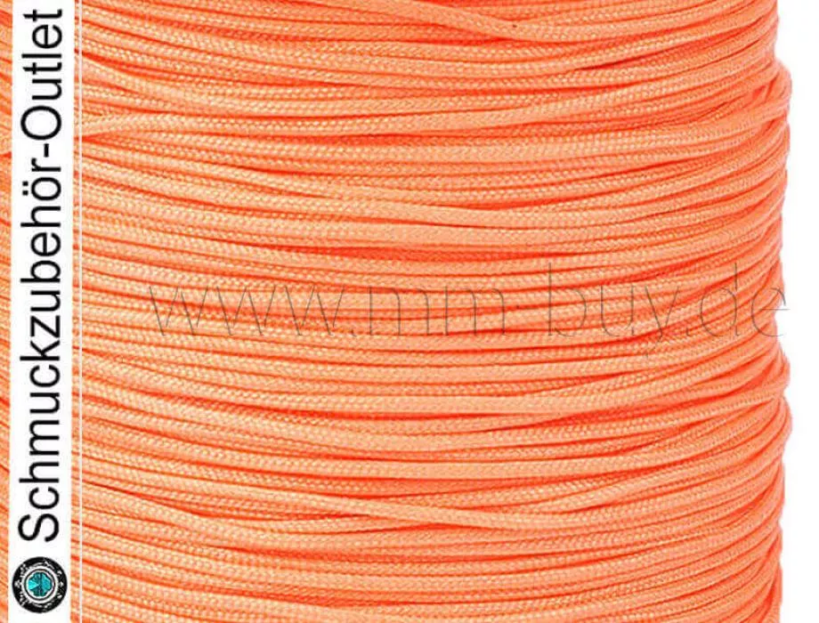 Textilband, Ø: 0.8 mm, orange, 1 Rolle (45 Meter)