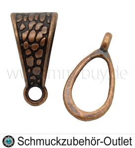 Anhängerösen, kupferfarben, 14.5x7mm, 1 Stück