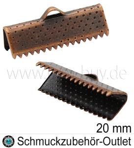 Bandklemmen kupferfarben (20 x 8 mm), 10 Stück