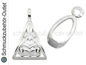 Anhängerhalter nickelfrei silberfarben (14.5 x 10 mm), 1 Stück