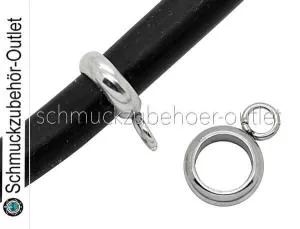 Edelstahl Anhängerhalter (2 x 6 mm / Innenloch: 4 mm), 1 Stück