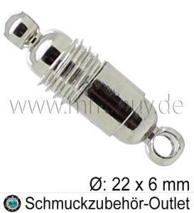 Edelstahl Magnetverschluss, Ø: 22 x 6 mm, 1 Stück